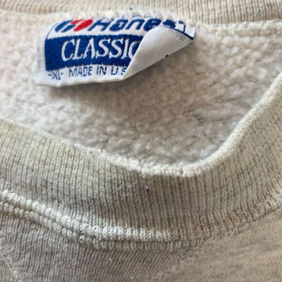 Vintage Hanes Dads Weekend OSU Grey Sweatshirt Graphic Novelty XL - Picture 8 of 8